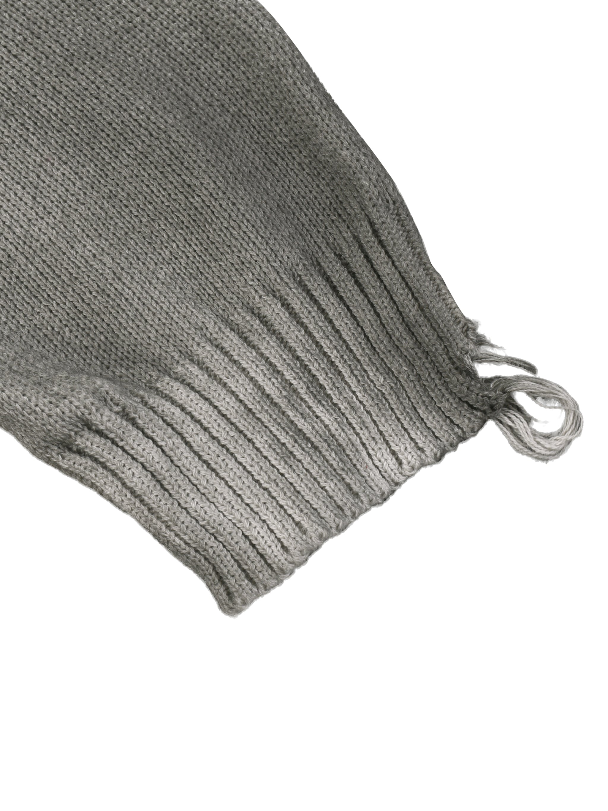 Distressed Graphic Ripped Sweater